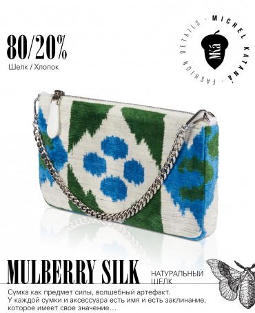 Клатч-конверт-косметичка из Шелка Женский LUDUS EST!_Thiny/S